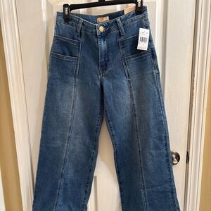 Women's Blue Wide-Leg Jeans